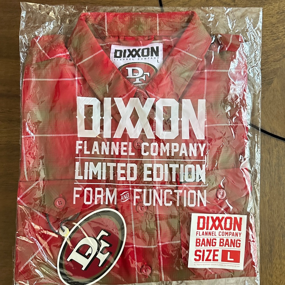 NWT WOMENS DIXXON FLANNEL BANG BANG LIMITED EDITION SHIRT